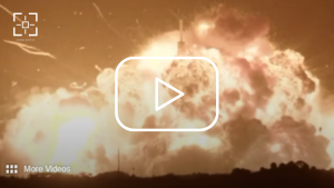 Blue Origin New Glenn ground-test explosion at Launch Complex 36 on May 28, 2026.